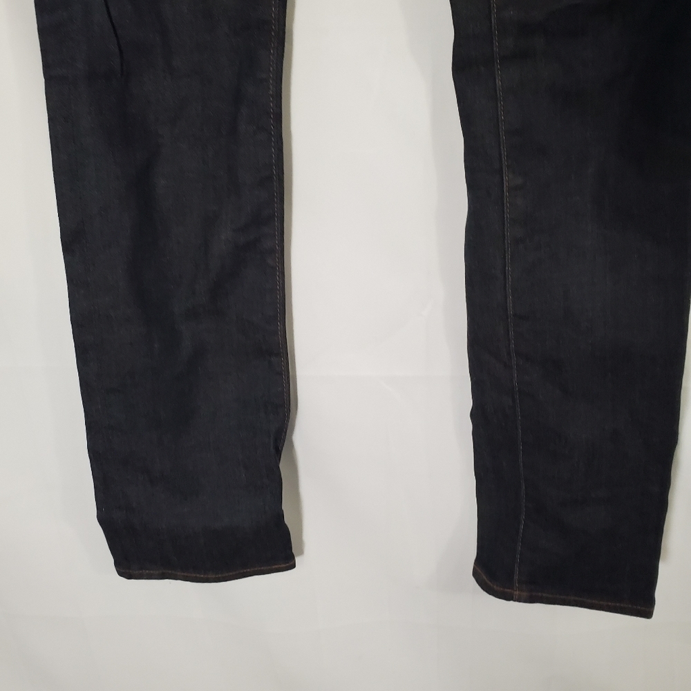 AG Adriano Goldshmied size 25R The Stevie Slim Straight Skinny Jeans Dark - Picture 7 of 8